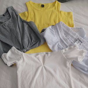 Aeropostale short, Small, Yellow, White, Grey (Bundle)